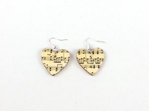 Heart earrings music